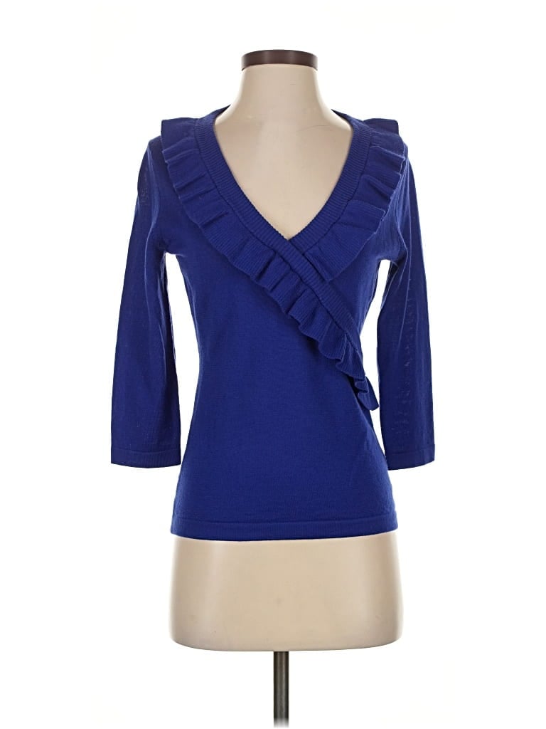 Pre-owned Banana Republic Cardigan Sweater In Blue