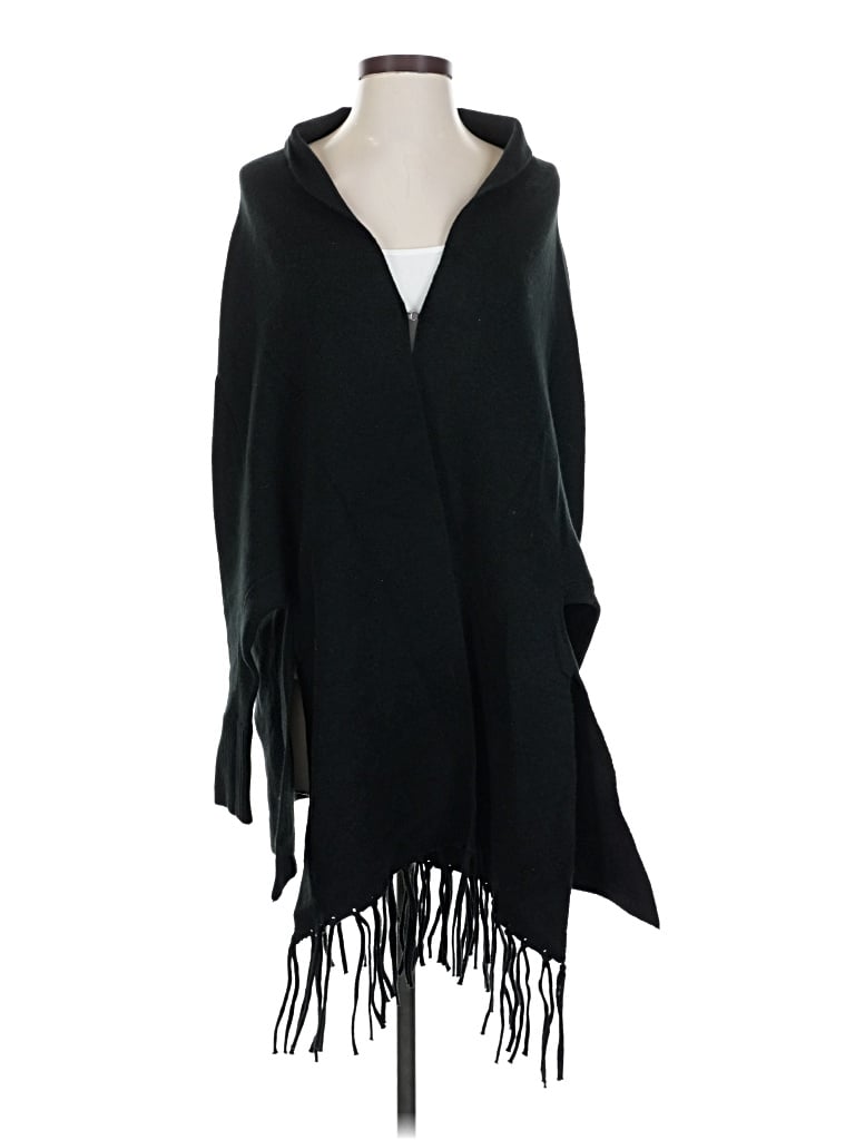 Pre-owned Love Token Poncho In Black