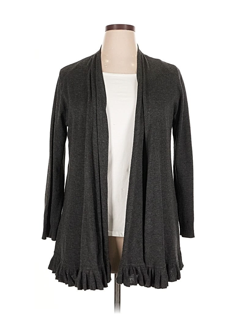 Pre-owned Joseph A Cardigan Sweater In Gray