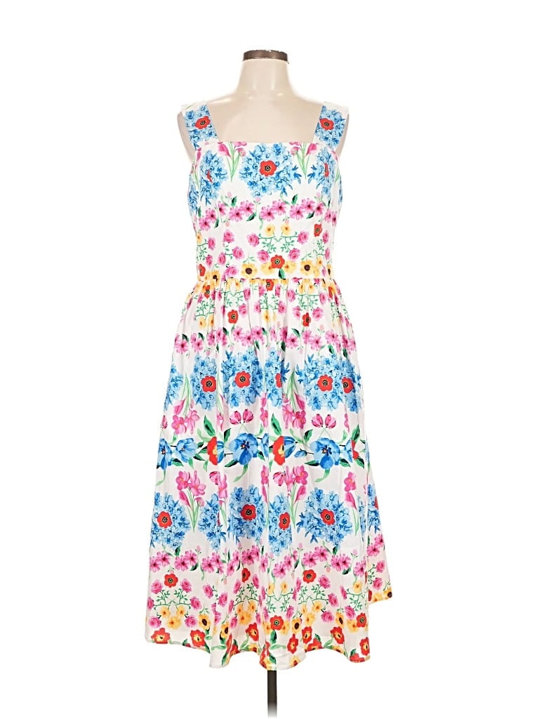 Pre-owned Maggy London Casual Dress In White