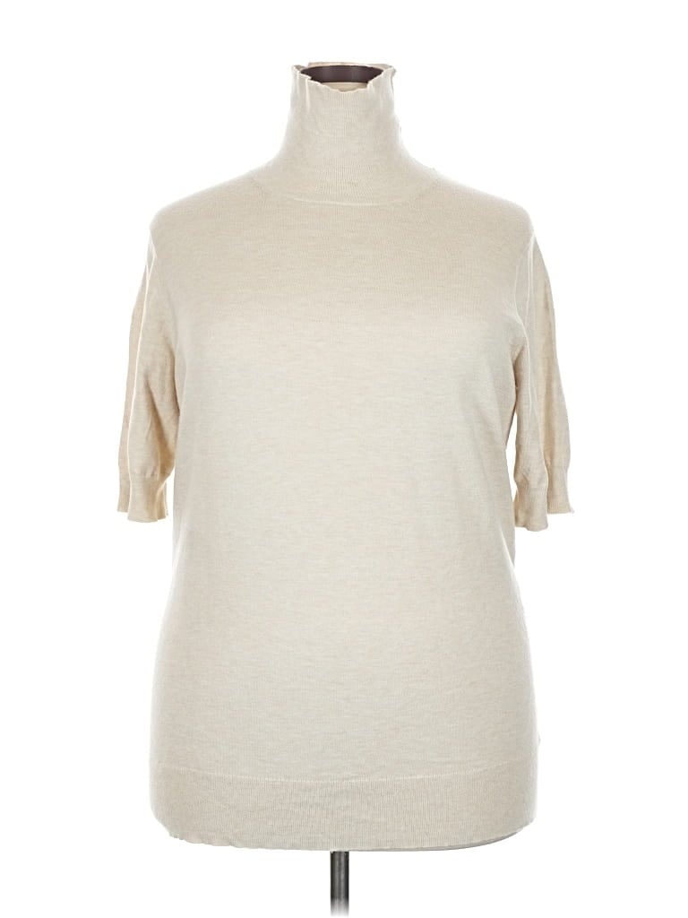 Pre-owned Torrid Turtleneck Sweater In White