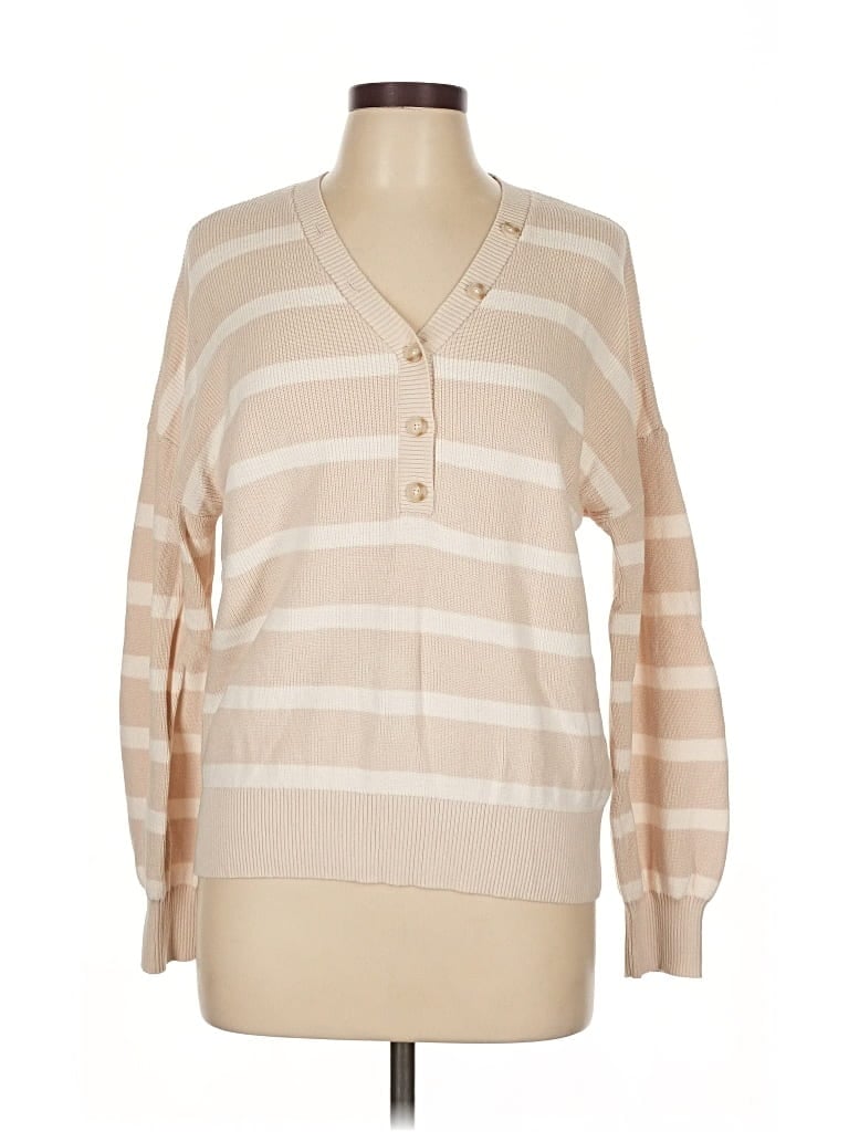 Pre-owned Ann Taylor Loft Pullover Sweater In Brown