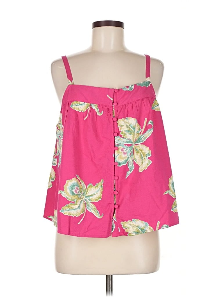 Pre-owned Faherty Sleeveless Blouse In Pink