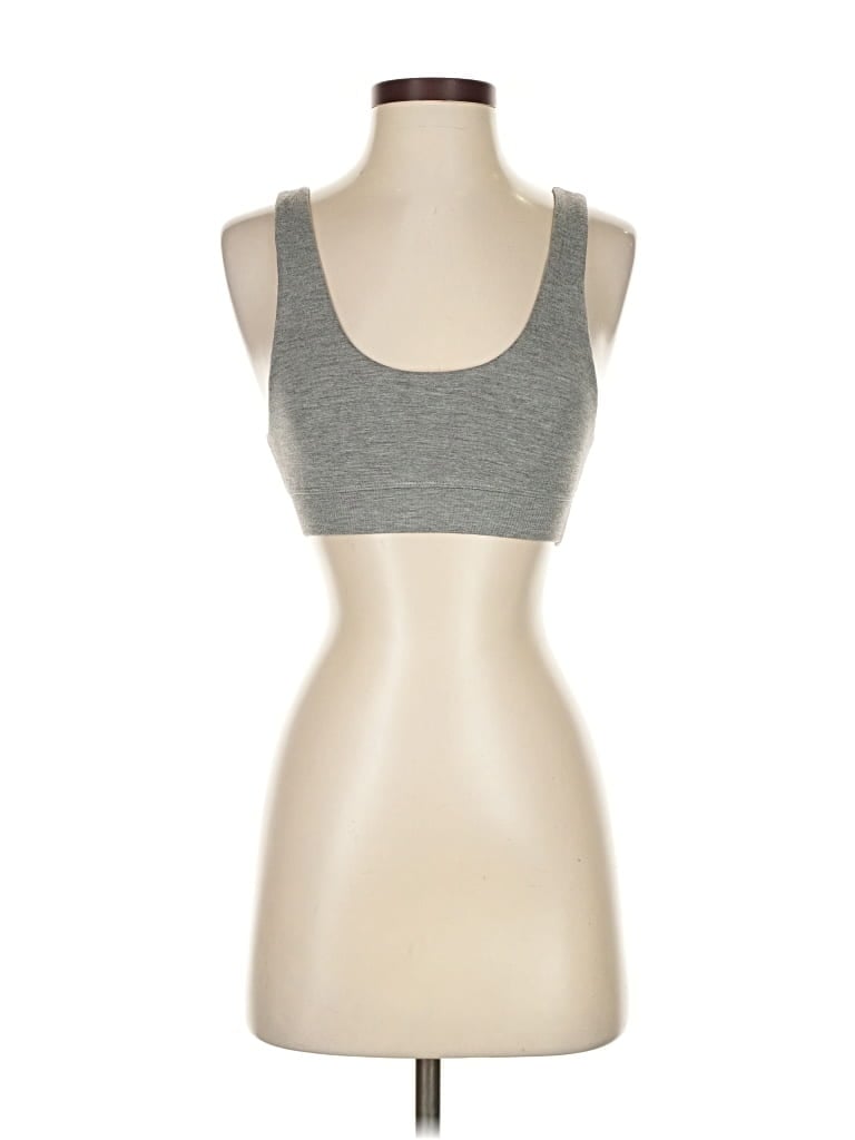 Pre-owned Skims Sports Bra In Gray