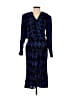 Laroom 100% Rayon Tweed Houndstooth Blue Cocktail Dress Size 4 - photo 1