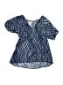 Milly Minis Blue Short Sleeve Blouse Size 6 - 7 - photo 1