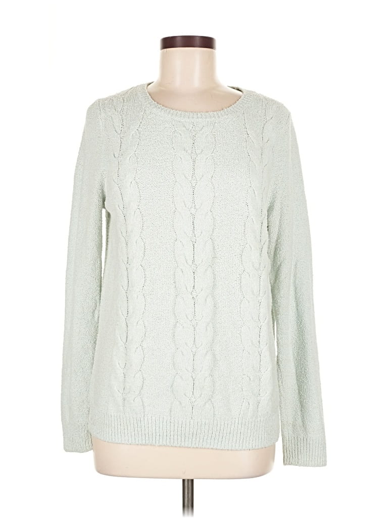 Pre-owned J.crew Factory Store Pullover Sweater In Green