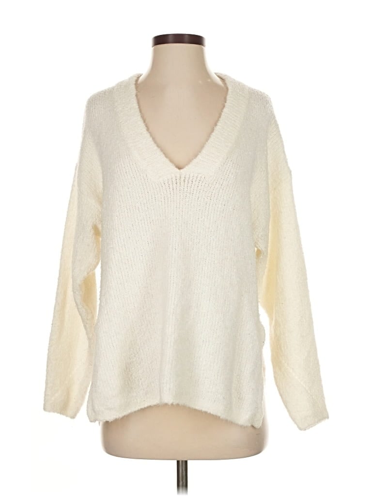 Pre-owned Urban Outfitters Pullover Sweater In White