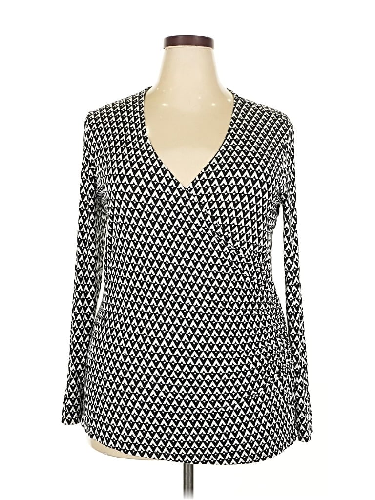 Pre-owned Universal Standard Long Sleeve Blouse In Black