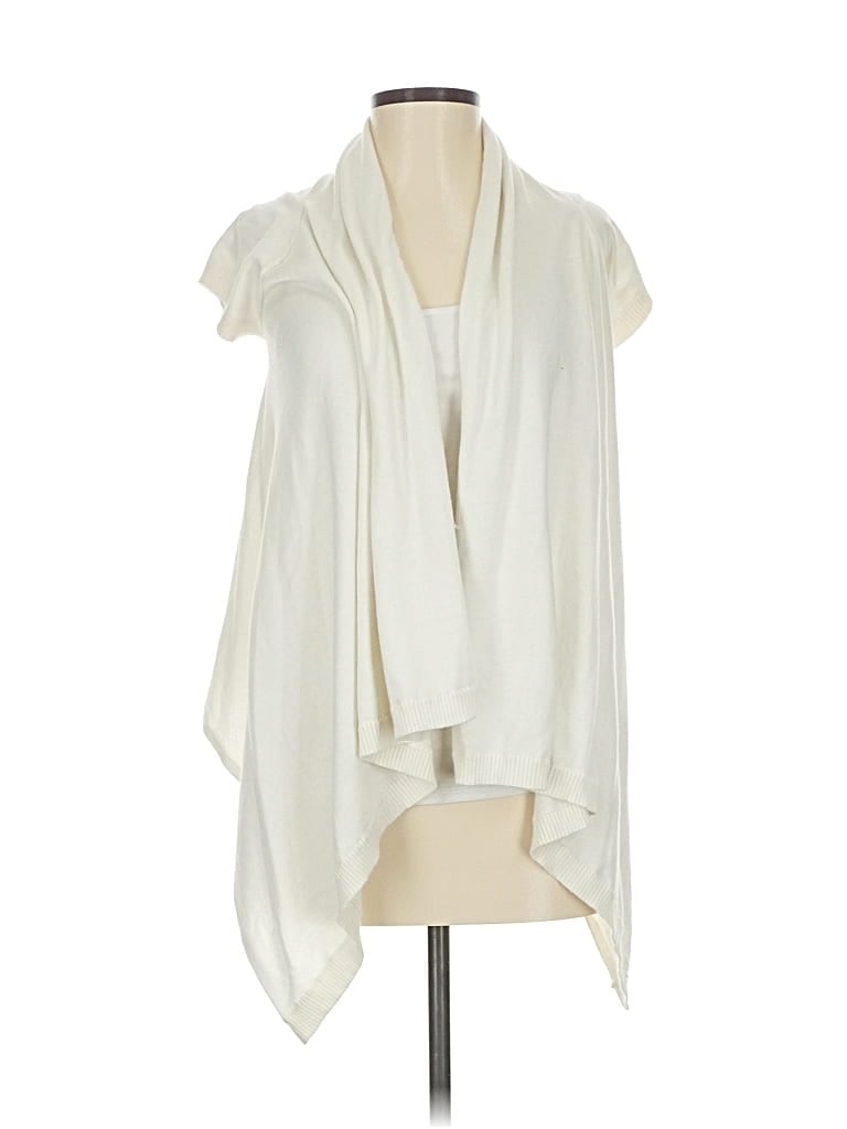 Pre-owned Express Cardigan Sweater In White