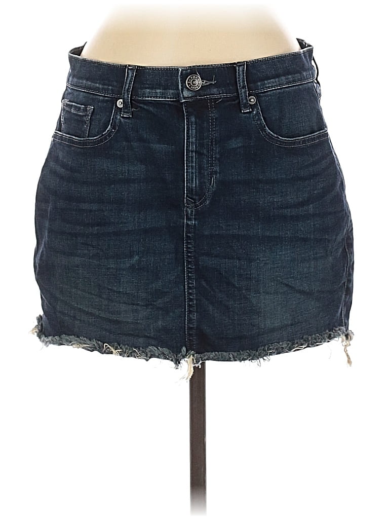 Pre-owned Express Denim Skirt In Blue