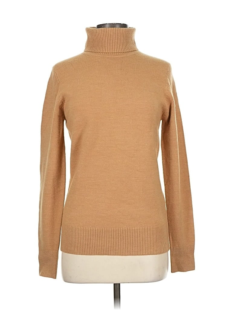 Pre-owned French Connection Turtleneck Sweater In Brown