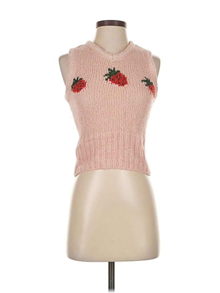 Pre-owned Kimchi Blue Sweater Vest In Pink