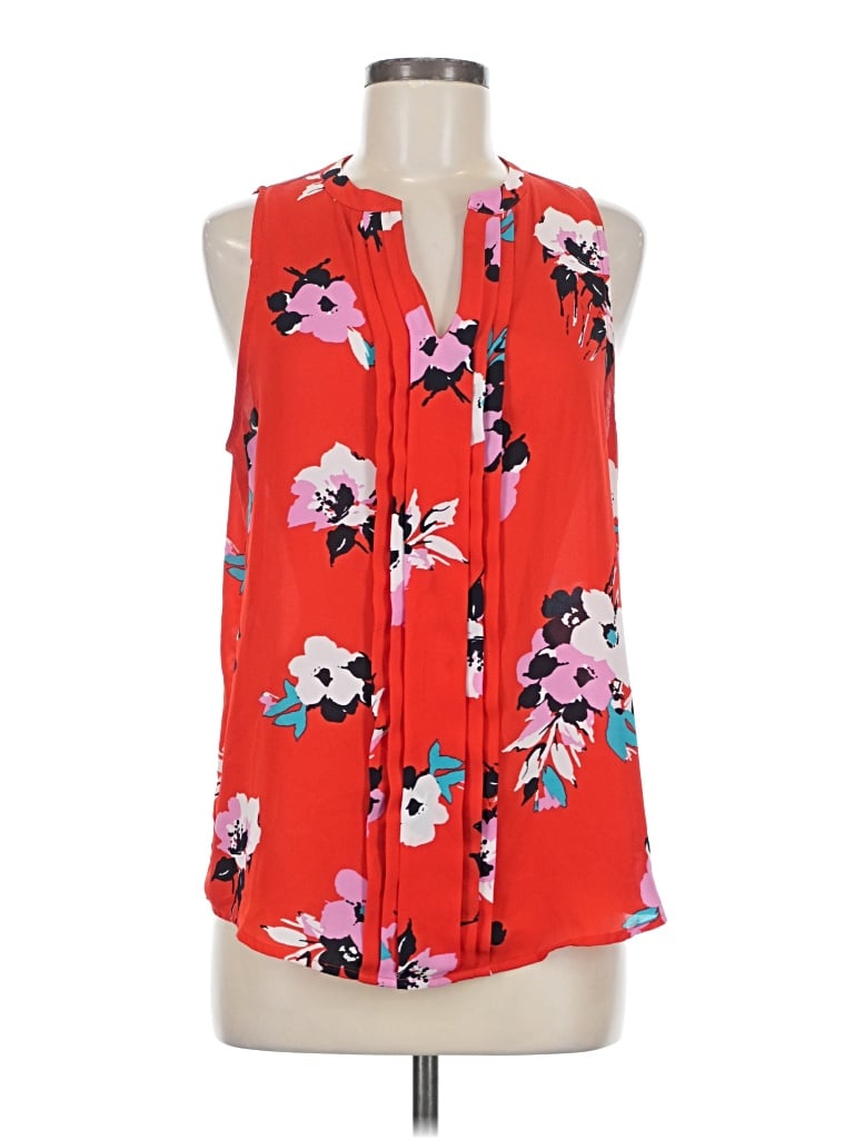 Pre-owned 41hawthorn Sleeveless Blouse In Red