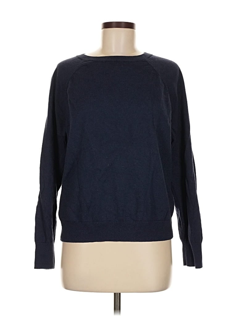 Pre-owned J.crew Factory Store Pullover Sweater In Blue