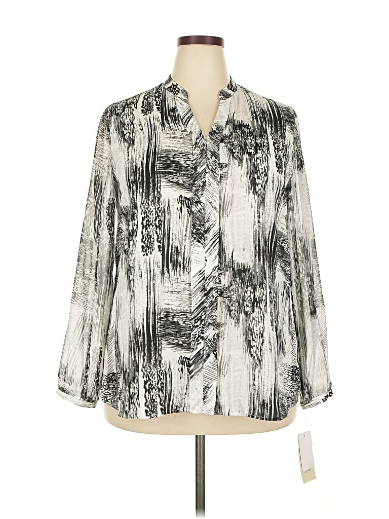 Sejour 3/4 Sleeve Blouse In Silver
