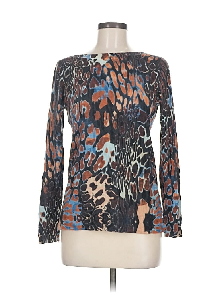 Pre-owned Talbots Long Sleeve Blouse In Blue