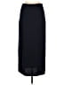 St. John Solid Black Blue Formal Skirt Size 6 - photo 1