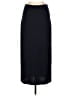 St. John Solid Black Blue Formal Skirt Size 6 - photo 2