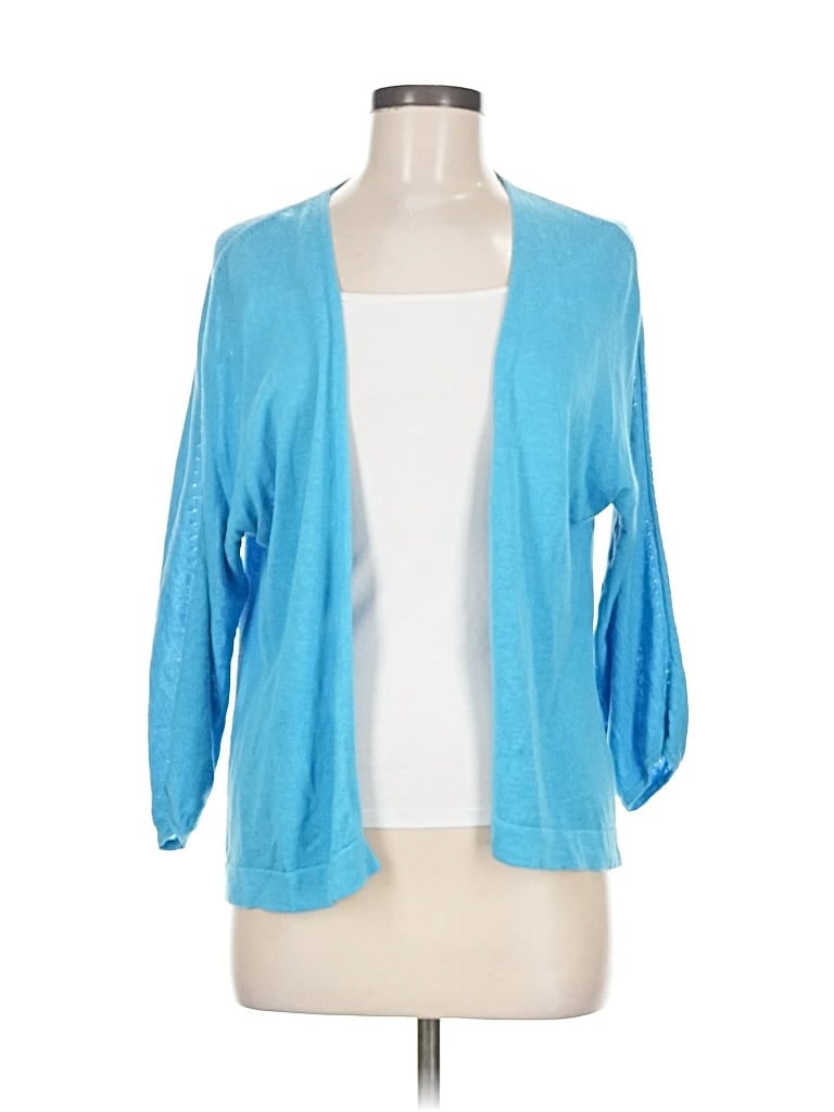 Pre-owned Jjill Cardigan Sweater In Blue