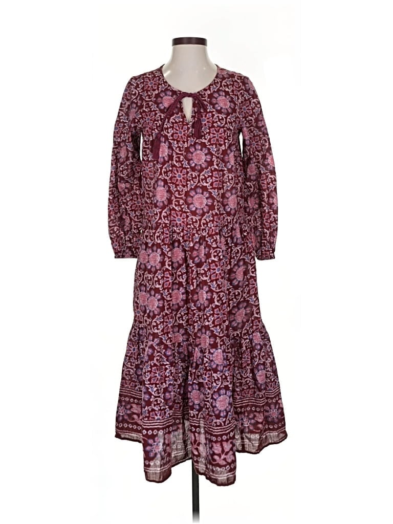 Pre-owned Aerie Casual Dress In Burgundy