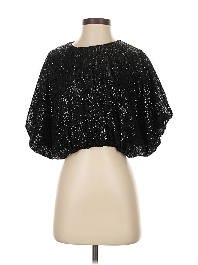Pre-owned Endless Rose 3/4 Sleeve Blouse In Black