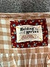 Holding Horses Checkered-gingham Brown Long Sleeve Blouse Size 6 - photo 7