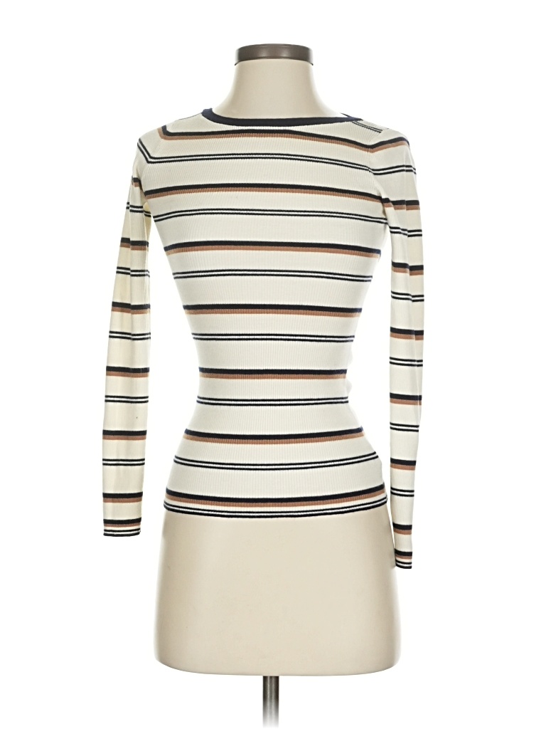 Pre-owned Theory Long Sleeve Turtleneck In White