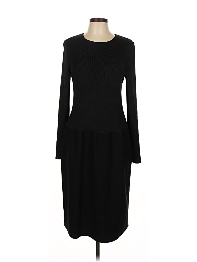 Pre-owned St John Casual Dress In Black