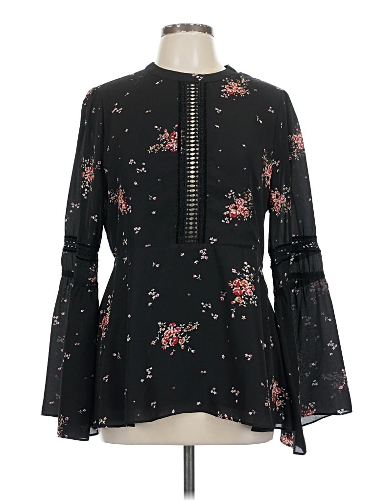 Pre-owned Show Me Your Mumu Long Sleeve Blouse In Black