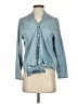 NSF 100% Cotton Blue Long Sleeve Blouse Size S - photo 1