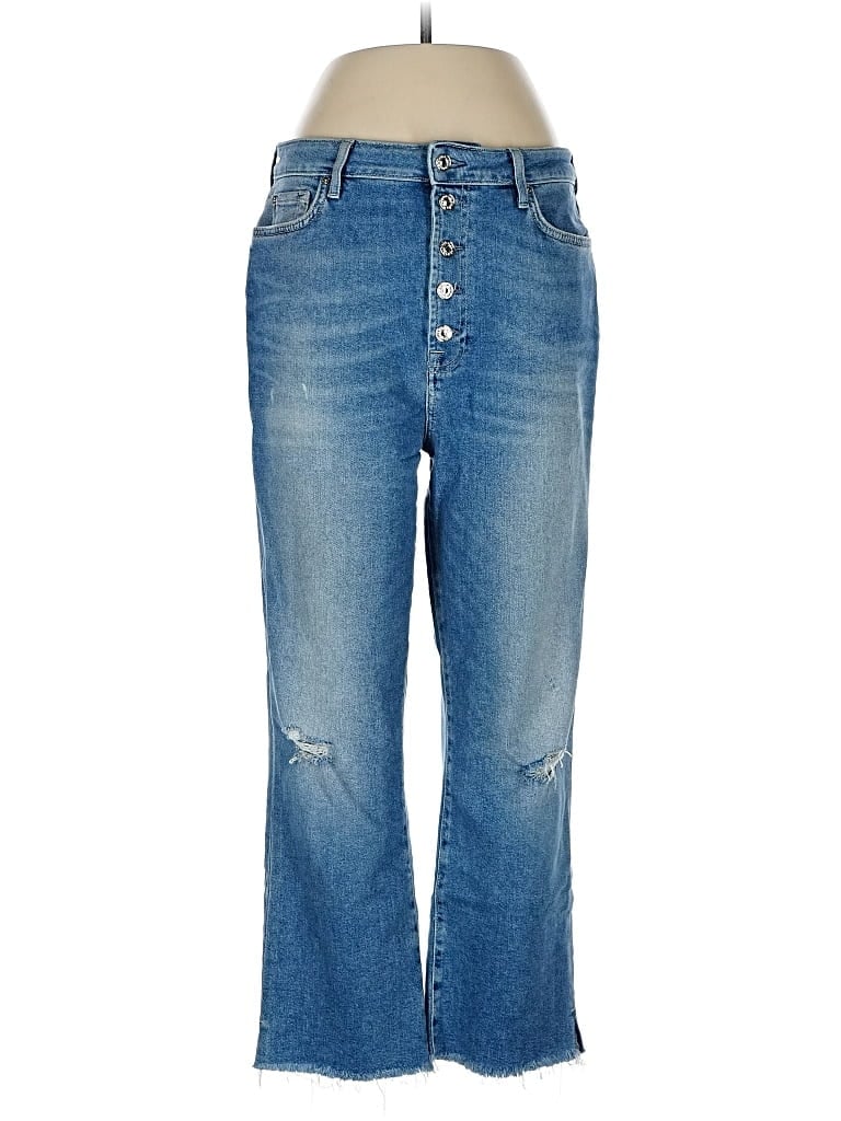 Pre-owned 7 For All Mankind Jeans In Blue