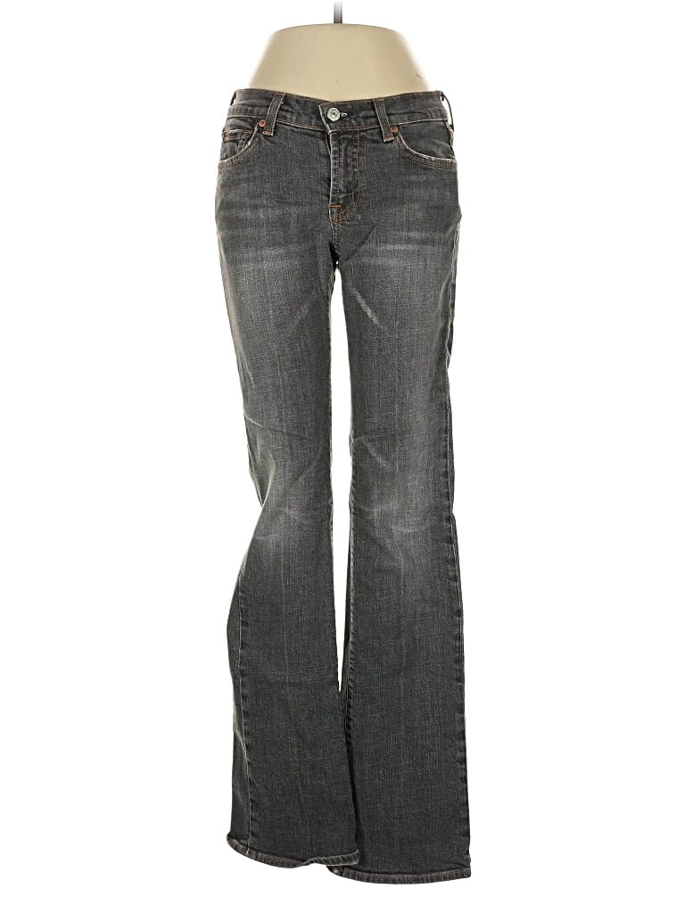 Pre-owned 7 For All Mankind Jeans In Gray