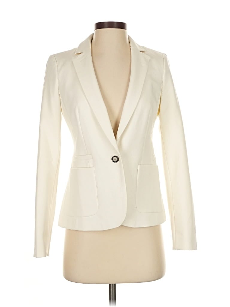 Pre-owned Banana Republic Blazer Jacket In White
