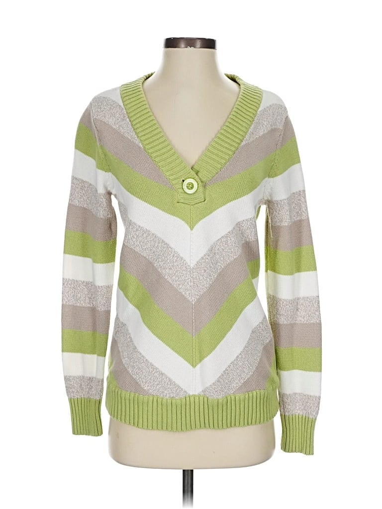 Pre-owned Liz Claiborne Pullover Sweater In Green