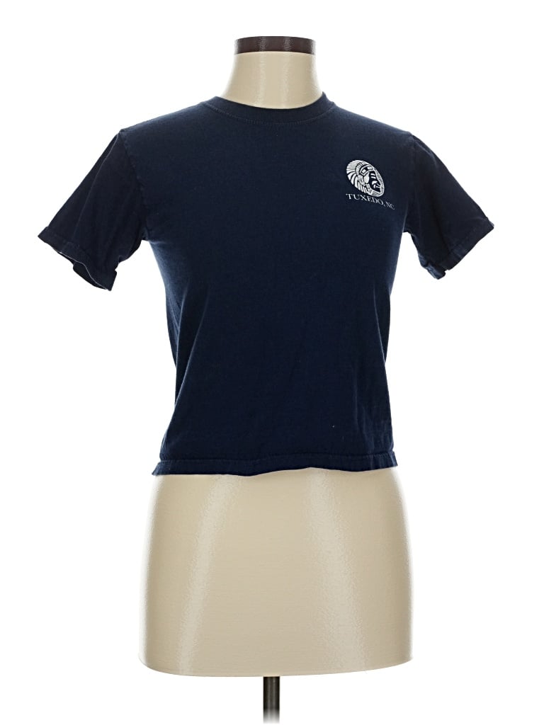 Pre-owned Fruit Of The Loom Short Sleeve T-shirt In Blue