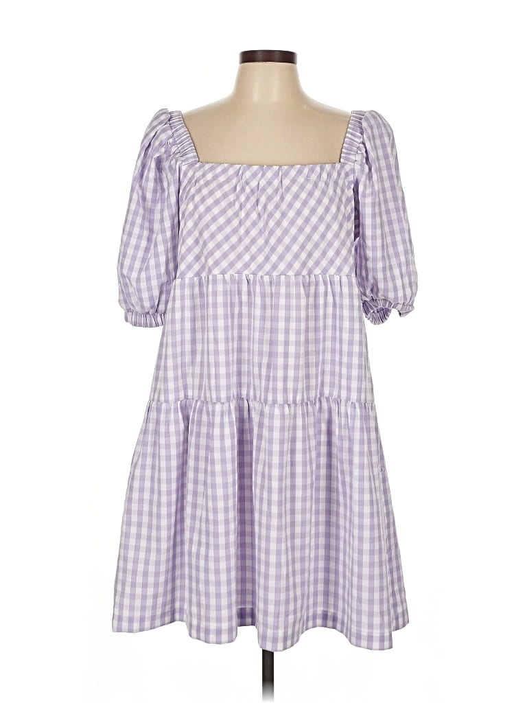 Pre-owned English Factory Casual Dress In Purple