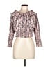 Elliatt 100% Polyester Pink 3/4 Sleeve Blouse Size L - photo 1