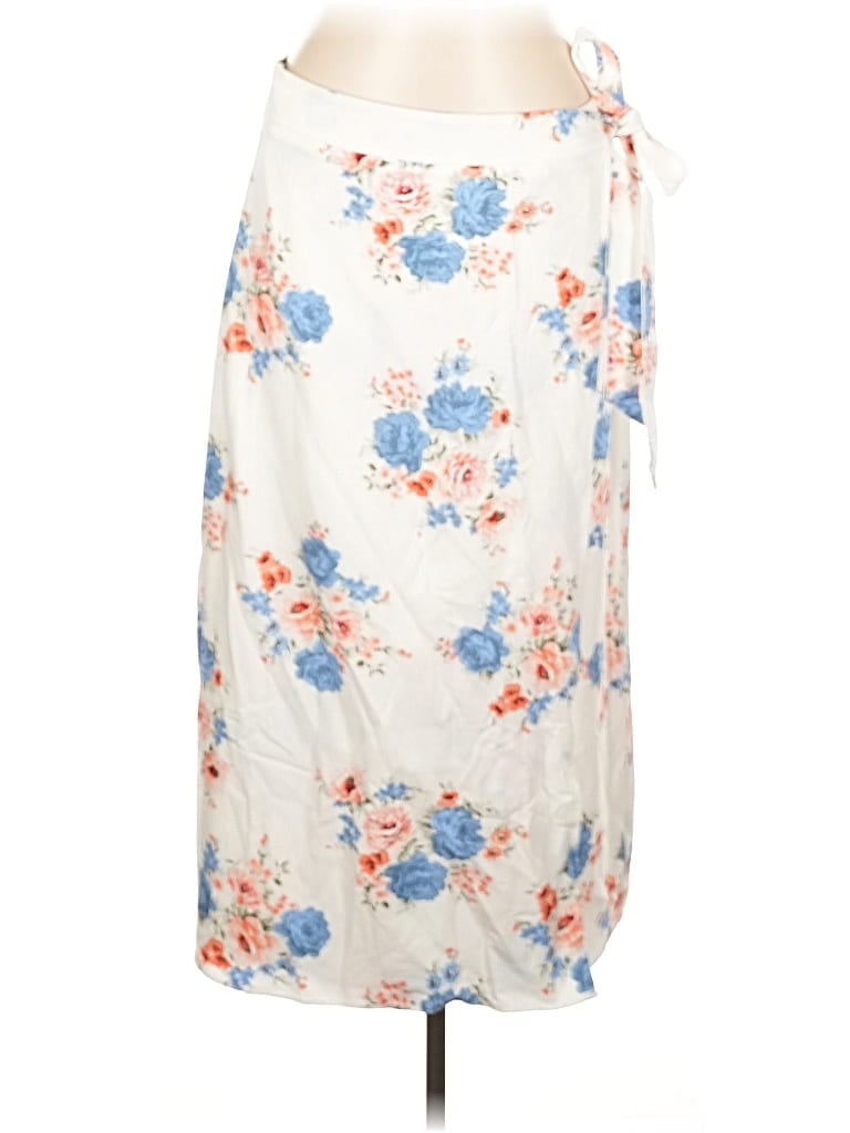 Ann Taylor Loft Casual Skirt In White