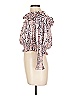 Elliatt 100% Polyester Pink 3/4 Sleeve Blouse Size L - photo 5