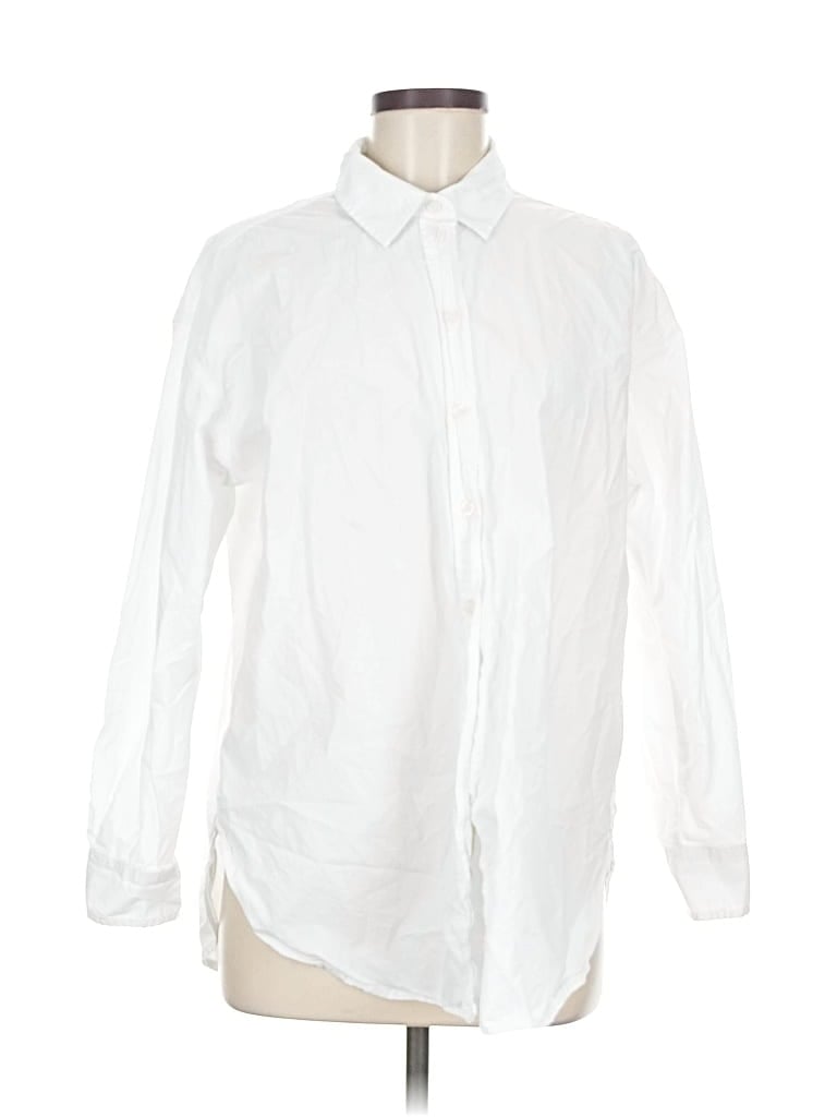 Pre-owned Universal Thread Long Sleeve Button Down Shirt In White