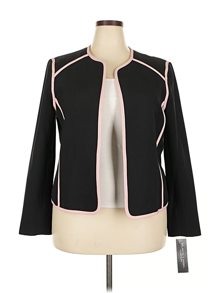 Black Label By Evan Picone Cardigan Sweater In Black