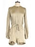 Thakoon Collective 100% Polyester Metallic Tan Romper Size 2 - photo 1