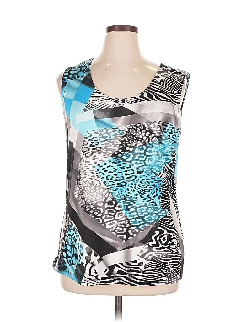 Pre-owned Unbranded Sleeveless Blouse In Gray