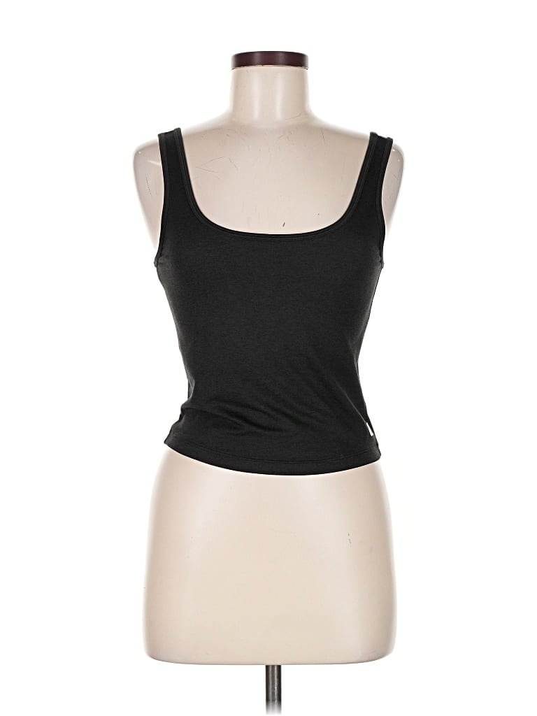 Pre-owned Vuori Tank Top Black Strapless Neckline Tops