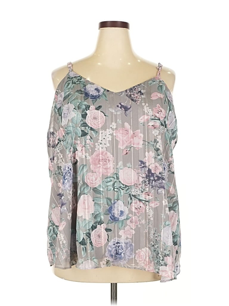 Pre-owned Torrid Sleeveless Blouse In Gray