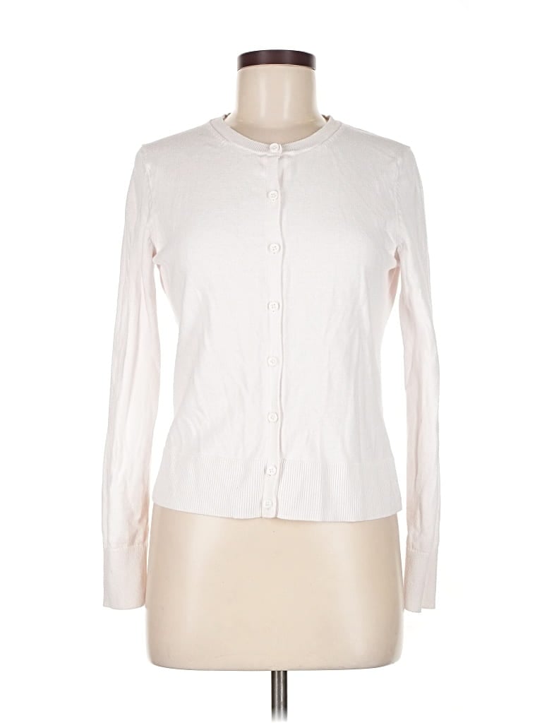 Pre-owned Gap Cardigan Sweater In White