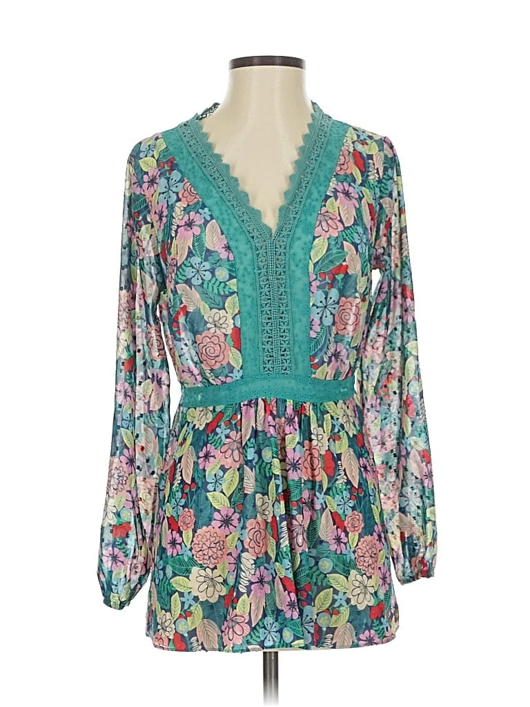 Pre-owned Matilda Jane 3/4 Sleeve Blouse In Blue