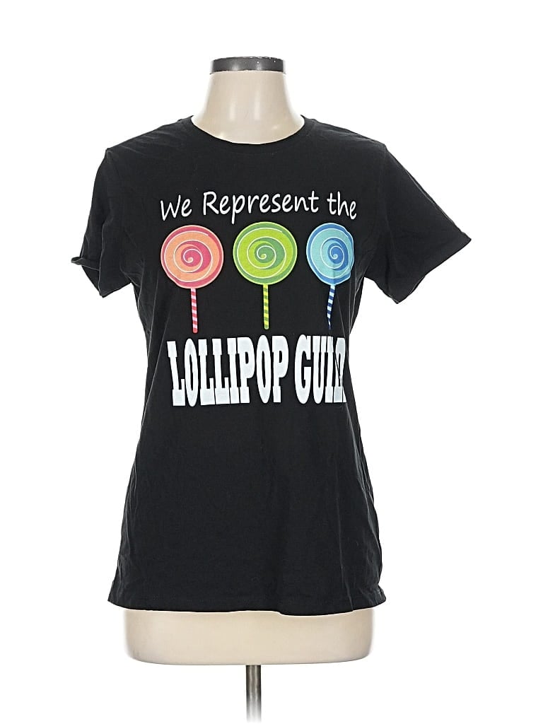 Pre-owned Port & Company Short Sleeve T-shirt In Black