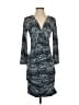 BCBGMAXAZRIA Polka Dots Blue Cocktail Dress Size S - photo 1